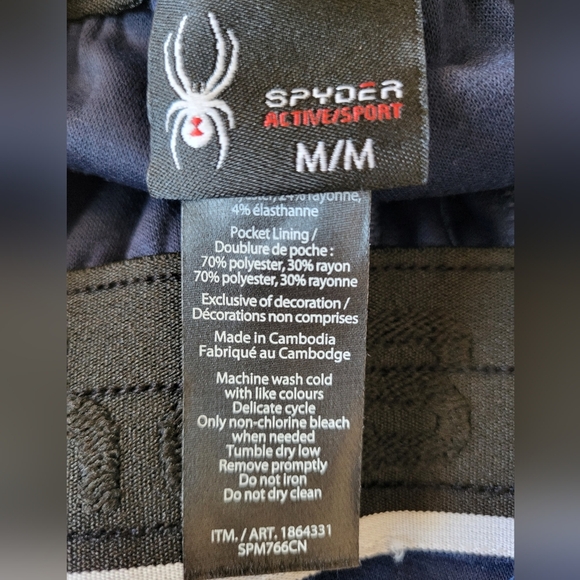 NEW- Spyder Men's Blue Jogger Sweatpants, Size Medium (Waist 32) - Picture 4 of 7